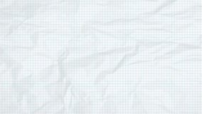White Crumpled Sheet graph paper background wiggle animation. Architect background. Millimeter paper sheet grid. Geometry concept. Animation background. - Powered by Shutterstock - Get 15% off with code: PIKWIZARD15