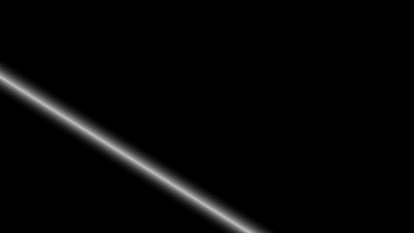 Soft glow diagonal light line highlight animation moving from each corner with alpha matte. 4K animated for motion graphic, video editing, overlay, logo reveal, light line masking and light sweep.