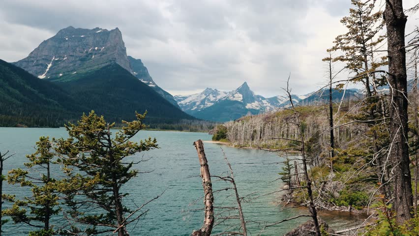 Majestic St. Mary Lake in Glacier National Park, Montana