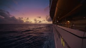 Experience breathtaking sunset views on a magnificent cruise ship, surrounded by tranquil ocean waves and vibrant colors. This unforgettable adventure is perfect for relaxation and exploration - Powered by Shutterstock - Get 15% off with code: PIKWIZARD15