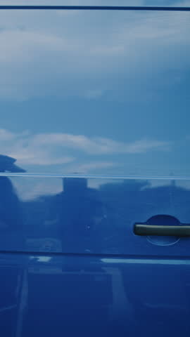 Logistics Retail Warehouse: African American Worker Unloading Cardboard Boxes with Online Orders, E-Commerce Goods. Female Inventory Specialist Using Tablet Computer. Delivery Service. Vertical Shot.