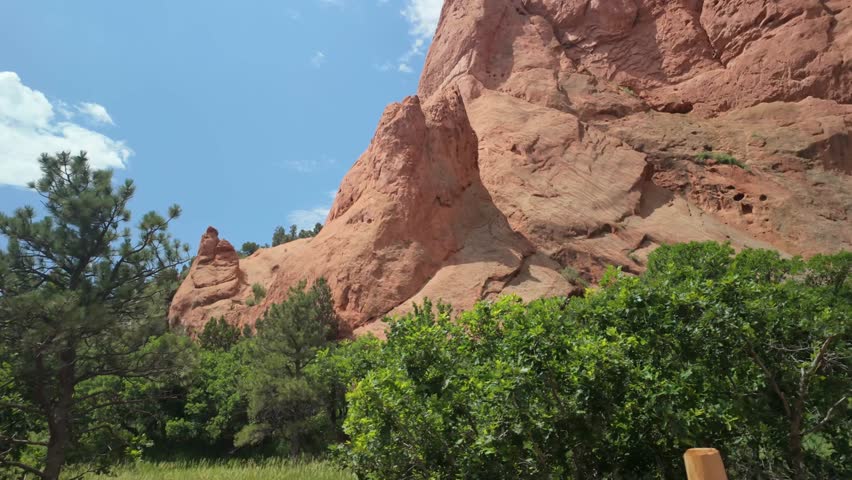 A look at some of the rock formations at "Garden of the Gods" in Colorado, USA.