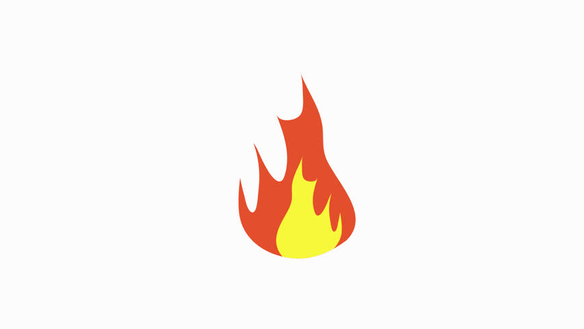 fire  icon animation illustration flat