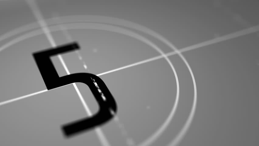 5 seconds countdown Old film. 5 seconds from 5 to 0 number vintage film countdown. 4k video