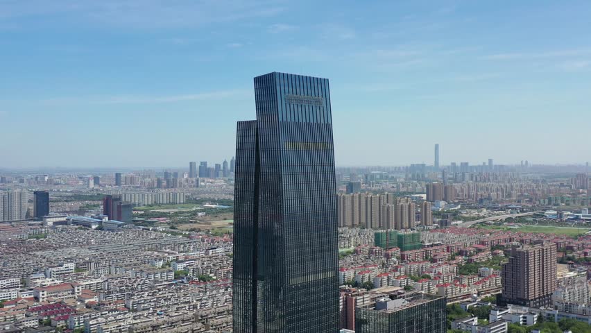 Experience an aerial view of Suzhou