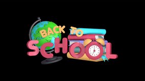 Back to school title on alpha - Powered by Shutterstock - Get 15% off with code: PIKWIZARD15
