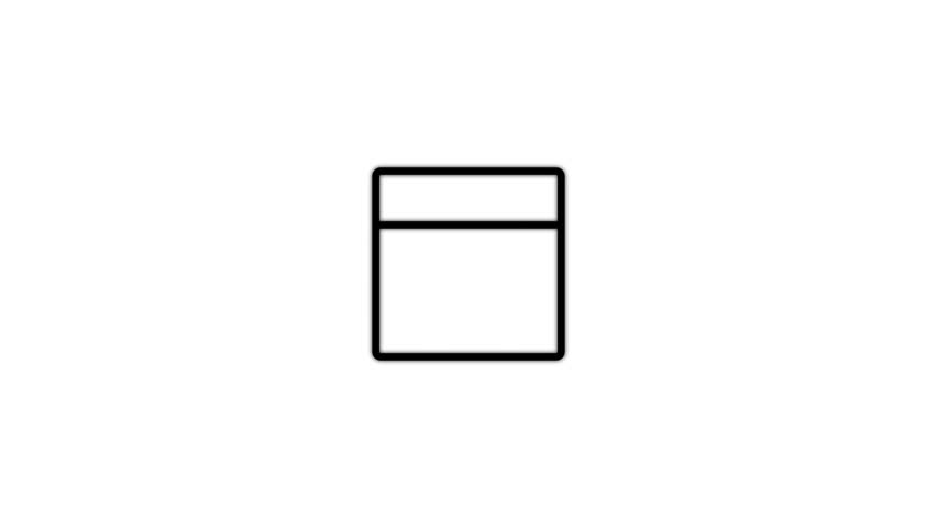 4 January calendar icon animation. Boost your productivity and impress clients with this sophisticated calendar animation. black color calendar on a white background.