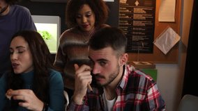 Office workers enjoying a snack together during their break - Powered by Shutterstock - Get 15% off with code: PIKWIZARD15