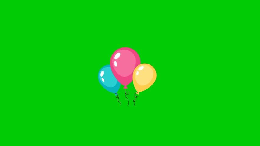 Animation its time to party myrealholiday, happy, celebration, birthday, invitation, anniversary, festival, green background 