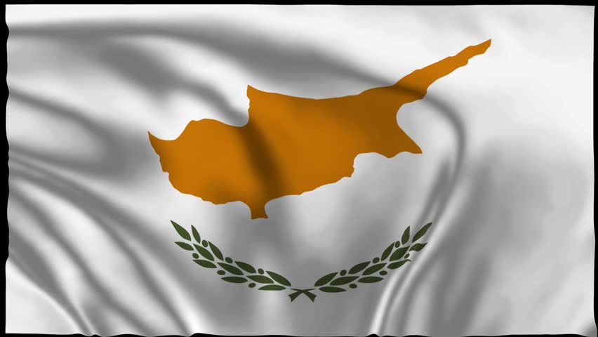 Realistic Wavy Cyprus Flag Animation – Seamless HD Loop with Fabric Texture