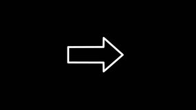 Moving arrows to the side animation. Arrow symbol on green screen. - Powered by Shutterstock - Get 15% off with code: PIKWIZARD15