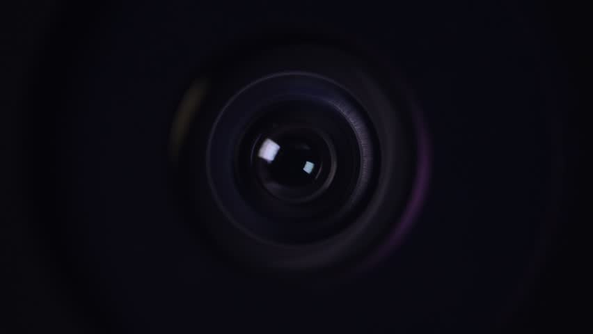 Smartphone camera lens in macro, mobile photography, technology themes, robotics eye