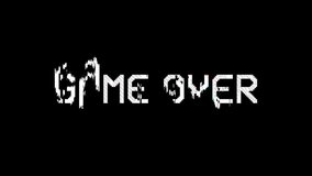 Game Over text animation with a glitch effect. Cyberpunk text with an old TV distortion effect. Retro, vintage 8-bit game style. Embedded alpha channel. ProRes 4444
 - Powered by Shutterstock - Get 15% off with code: PIKWIZARD15