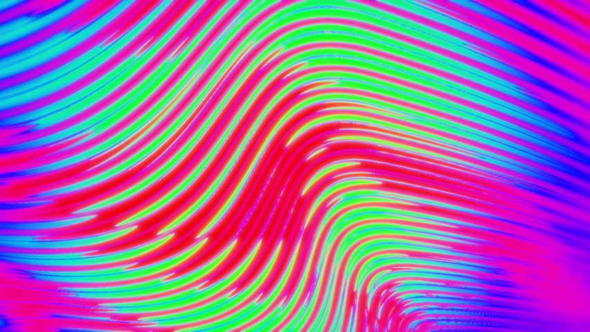 Rainbow RGB metallic gradient waves animation background 4k seamless loop glass gradient