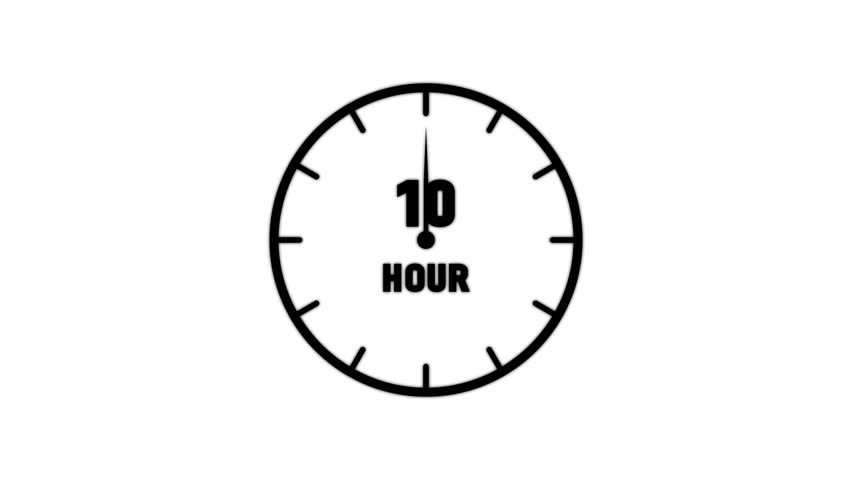 10 Hrs icon outline 4k video