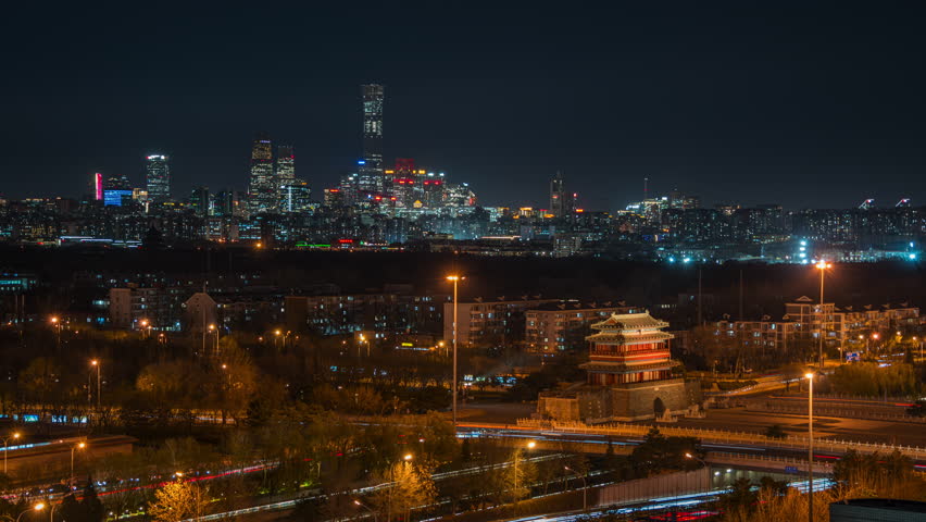 The dialogue between traditional and modern night views in Beijing, China: the night view of ancient buildings