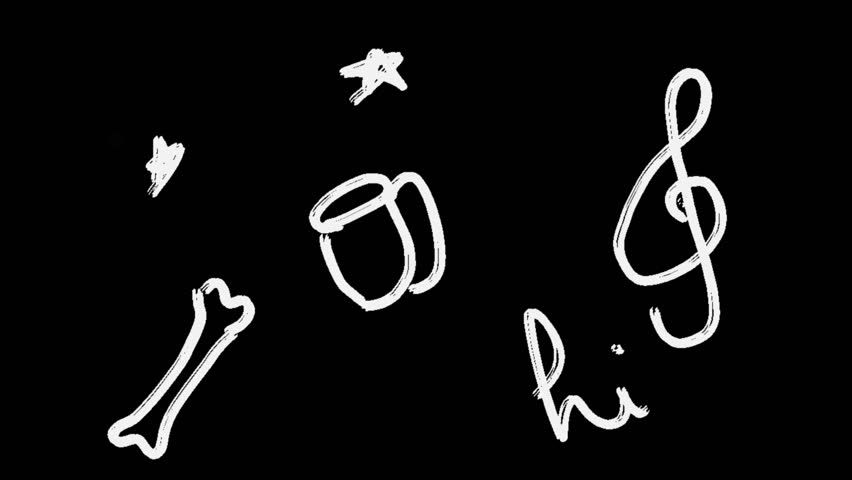 Hand-Drawn Scribble Motion on Grunge Background
