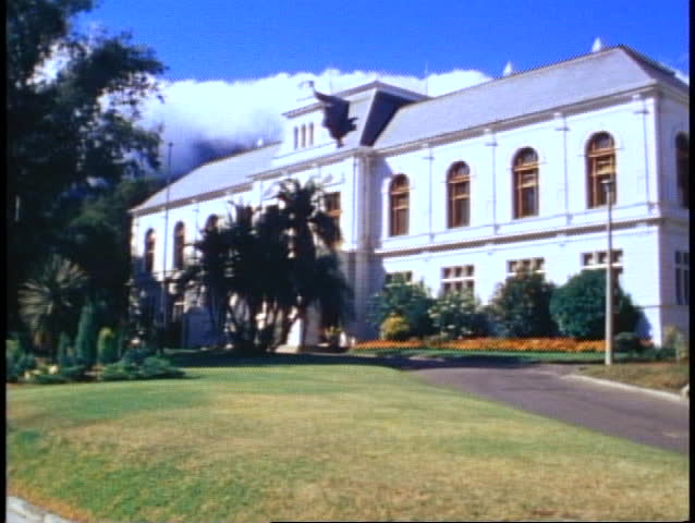 Stellenbosch, South Africa, Dutch style gabled building