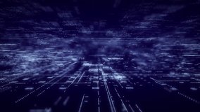 Flow of big data processing. Digital visualisation of ai data transmission. Motion computer speed program. 3d rendering. - Powered by Shutterstock - Get 15% off with code: PIKWIZARD15