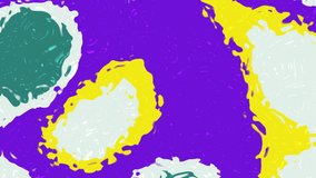 Abstract purple yellow and teal painting, vibrant colors blend in a contemporary artwork, perfect for modern wall art or background design. - Powered by Shutterstock - Get 15% off with code: PIKWIZARD15