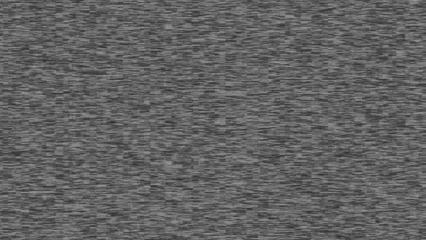 Ultimate Bad TV Signal Animation: Static Noise, Distorted Lines and Glitch Effects in Black and White.