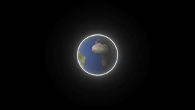 Planet Earth At Night - Loopable, Highly Detailed Animation ,Vertical video background of planet earth surrounded by ashes turning into green forest. - Powered by Shutterstock - Get 15% off with code: PIKWIZARD15