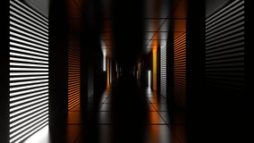 Orange and White Neon Light Futuristic Dark Tunnel Background VJ Loop in 4K - Powered by Shutterstock - Get 15% off with code: PIKWIZARD15
