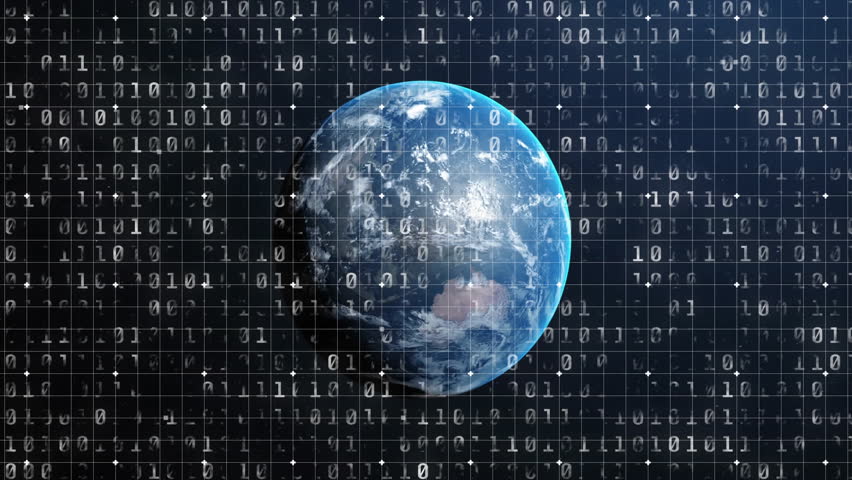 Starting 3D globe rotating toward Australia with binary grid flickering in space showing data flow. Geography, technology, digital, data, innovation, futuristic, cosmos - Powered by Shutterstock - Get 15% off with code: PIKWIZARD15