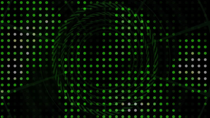 Forward moving rotating camera revealing dot grid forming tunnel with animating circle interface. Futuristic, technology, data, digital, interface, abstract, cyber - Powered by Shutterstock - Get 15% off with code: PIKWIZARD15