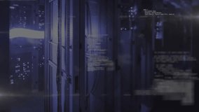 On start server rack layering green binary cascading then lens flare sweeping, white code drifting. Technology, cybersecurity, digital, data, network, innovation, futuristic - Powered by Shutterstock - Get 15% off with code: PIKWIZARD15