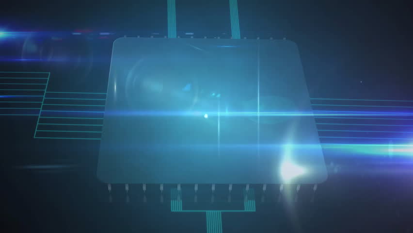 Microchip opening glowing core ring, emitting beams, materializing nodes, activating data network. Technology, circuitry, innovation, digital, network, futuristic, cyber - Powered by Shutterstock - Get 15% off with code: PIKWIZARD15