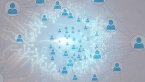 Floating avatars connecting, causing network glow and forming pink head visualizing integration. Technology, connectivity, digital, innovation, cyberspace, network, data - Powered by Shutterstock - Get 15% off with code: PIKWIZARD15