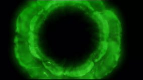 A mesmerizing green portal pulses with an otherworldly glow, drawing viewers into its dark, mysterious depths. Perfect for sci-fi or fantasy themes - Powered by Shutterstock - Get 15% off with code: PIKWIZARD15