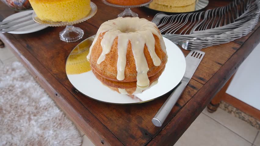 dessert table, with cakes and sweets