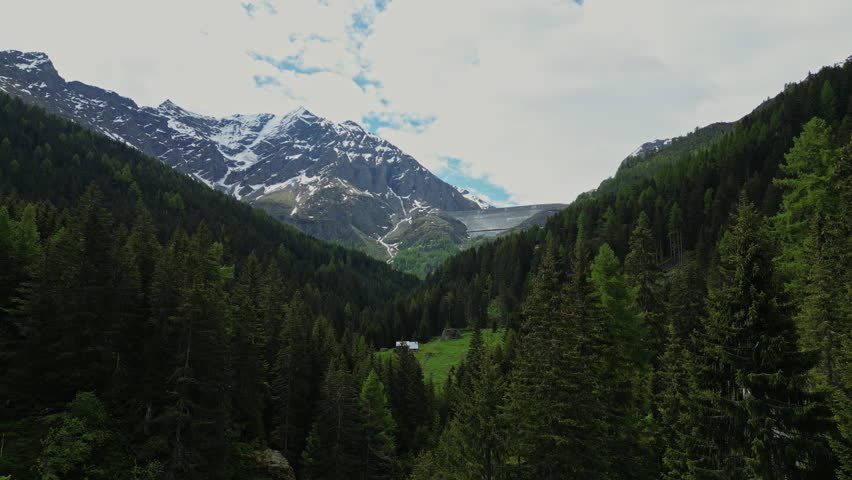 Aerial View Of Swiss Alps