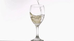 Pouring sparkling wine into glass, forming bubbles and floating heart overlays celebrating love. Romantic, celebration, elegance, luxury, minimalist, festive, premium - Powered by Shutterstock - Get 15% off with code: PIKWIZARD15