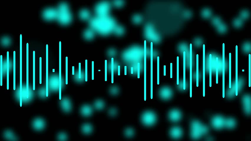 Sound Waves Animation, Oceanic Waveform Visual for Audio-Driven Projects and Visualizers Background for Audio. Music 4kvideo