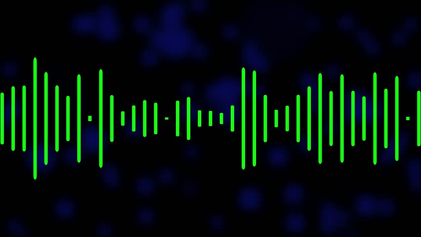 Sound Waves Animation, Oceanic Waveform Visual for Audio-Driven Projects and Visualizers Background for Audio. Music 4kvideo