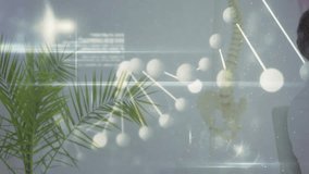 Digital grid intensifying and revealing male doctor analyzing medical data with floating digits. Futuristic, technology, innovation, healthcare, data, interface, digital - Powered by Shutterstock - Get 15% off with code: PIKWIZARD15