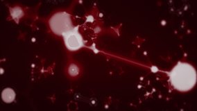 red backdrop initiating orbs and molecules drifting, neon-outlined letters revealing pulsing Party. Neon, futurism, animation, digital, vibrant, celebration, motion graphics - Powered by Shutterstock - Get 15% off with code: PIKWIZARD15