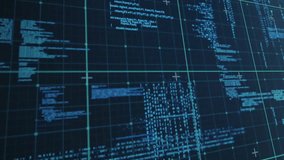 Programmer hand entering transparent grid interface and tracing blue code streams for data scanning. Holographic, cybersecurity, futuristic, digital, innovation, technology, interface - Powered by Shutterstock - Get 15% off with code: PIKWIZARD15