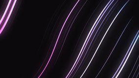 Flowing 3D digital sound waves or data transfer process. Abstract concept of big data analysis, artificial intelligence (AI) and machine learning. Visualization of soundwaves equalizer 4K looped video - Powered by Shutterstock - Get 15% off with code: PIKWIZARD15