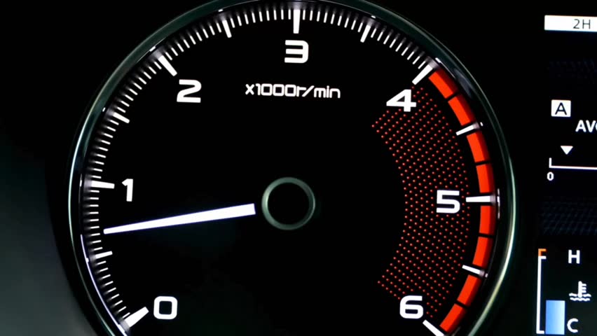 a car speedometer reading measurements of the car