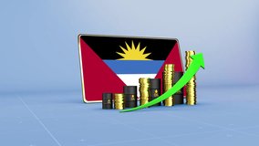 Antigua and Barbuda Oil Revenue Growth 3D Infographic for Energy and Economy - Powered by Shutterstock - Get 15% off with code: PIKWIZARD15