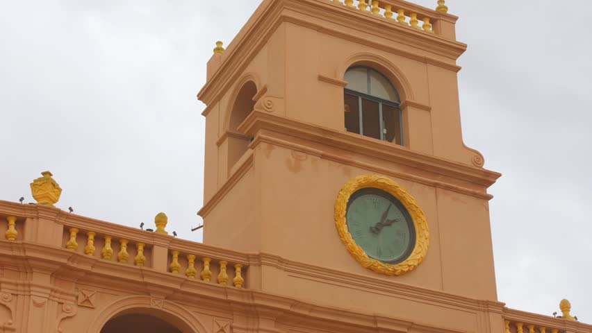 Marsala Old Town Hall In Marsala, Sicily, Italy - Low Angle Shot