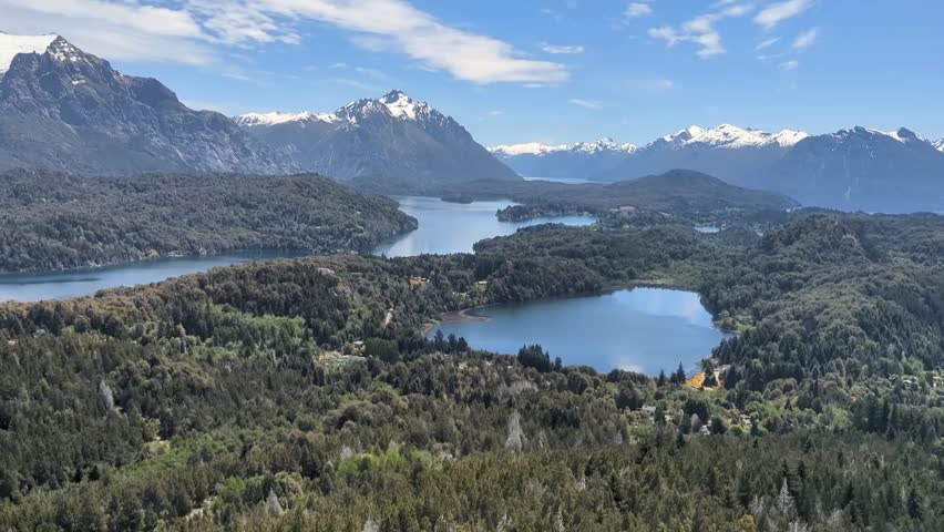Beautiful nature places from Argentine district lakes 