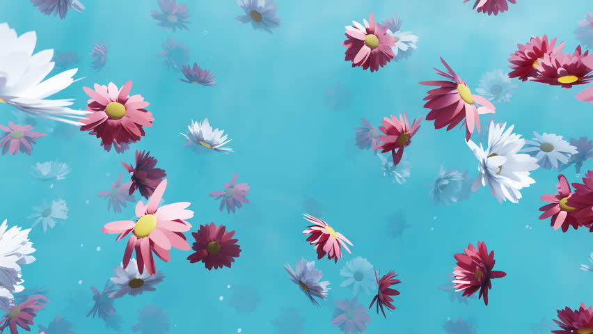 Flowers Bloom In Summer is motion footage for natural  films and cinematic in commercial scene. Also good background for titles and logos.