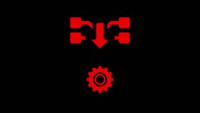 Red Abstract Gear Animation Data Processing System Network Technology Download Upload Seamless - Powered by Shutterstock - Get 15% off with code: PIKWIZARD15