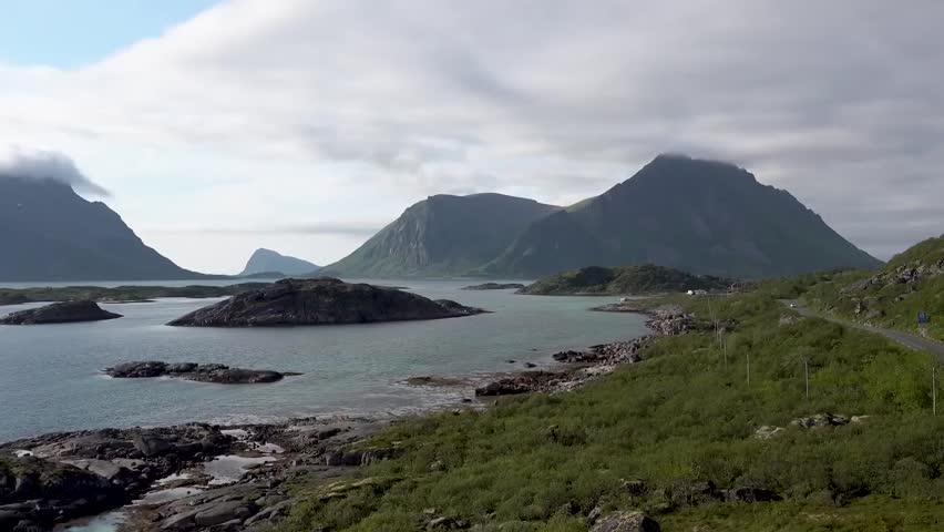 Lofoten island of Norway travel footage 