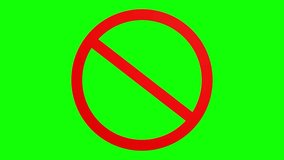 No Wi-Fi Signal Animation. Animated Internet Disconnection Icon with Red Prohibition Symbol on a Green Screen. - Powered by Shutterstock - Get 15% off with code: PIKWIZARD15